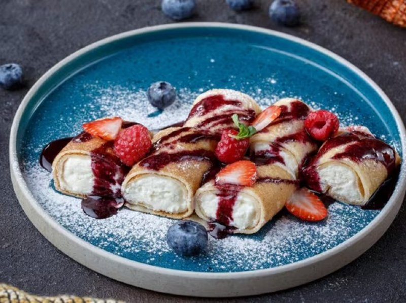 Блинчики с творогом